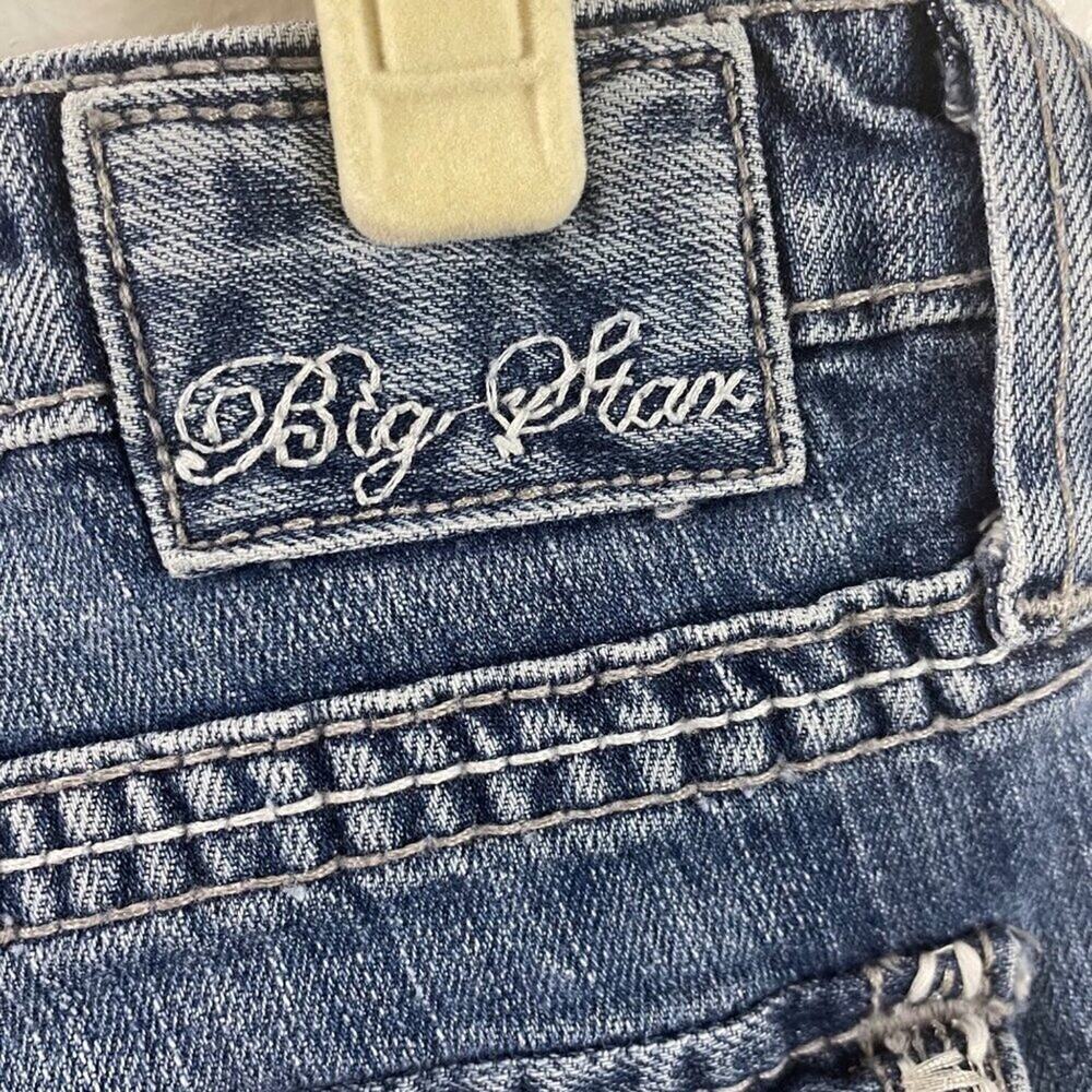 Big Star Low Rise Cut Off Denim Capris Size 28 - Picture 9 of 9